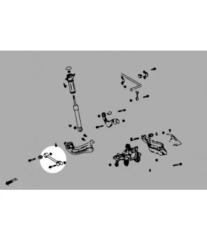 Hardrace Q0572 Rear Toe Kit Toyota RAV4 - 