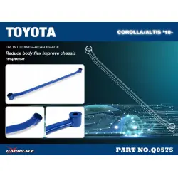 Hardrace Q0575 Rinforzo anteriore inferiore-posteriore Toyota Corolla/altis/auris, Corolla cross - 