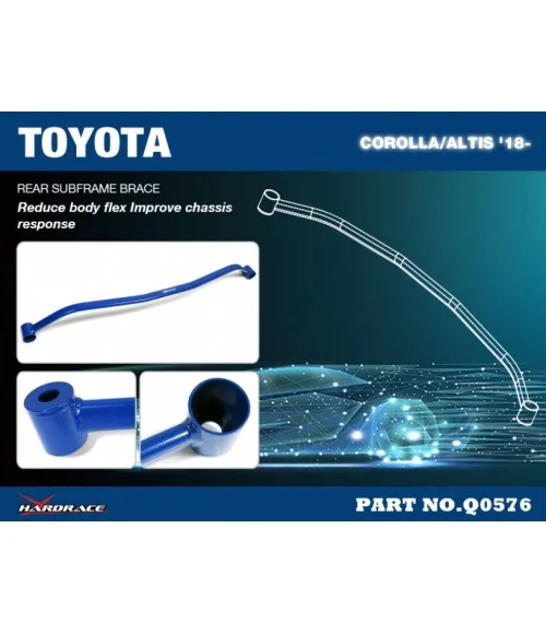 Hardrace Q0576 Rear Subframe Brace Toyota Corolla/altis/auris - 