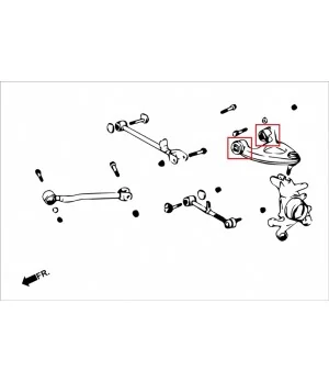 Hardrace Q0577 Rear Upper Arm Bushing Lexus LS, Toyota Century - 