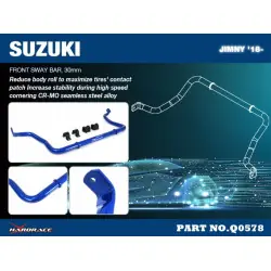 Barra stabilizzatrice anteriore Hardrace Q0578 Suzuki Jimny - 