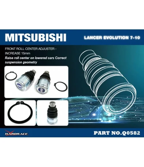 Hardrace Q0582 Front Roll Center Adjuster Mitsubishi Lancer evolution - 