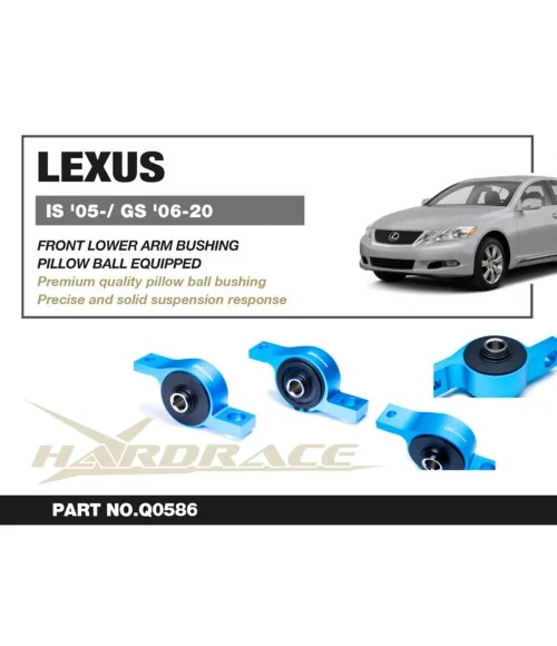 Boccola braccio inferiore anteriore Hardrace Q0586 - Posteriore Lexus, Toyota - 