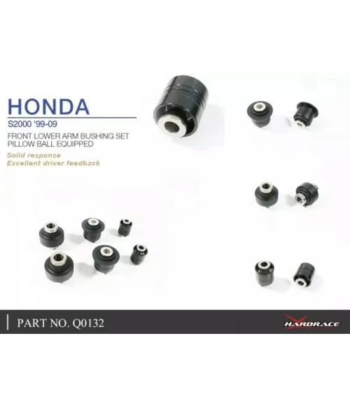 Hardrace Q0132 Set boccole braccio inferiore anteriore Honda S2000 - 