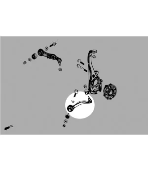 Hardrace Q0594 Front Lower - Front Arm Mercedes-Benz C-class, E-class - 