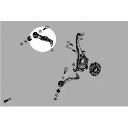 Hardrace Q0595 Front Lower - Rear Arm Mercedes-Benz C-class, E-class - 