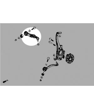Hardrace Q0595 Braccio anteriore inferiore - posteriore Mercedes-Benz Classe C, Classe E - 