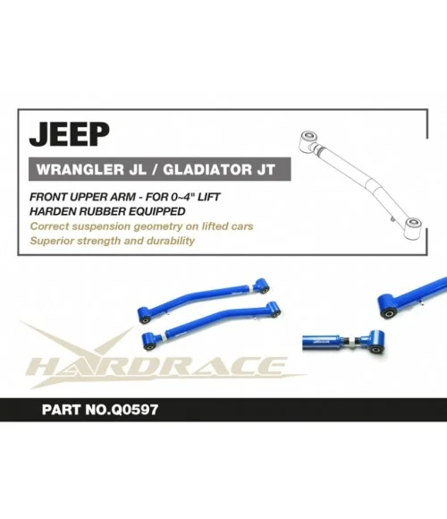Hardrace Q0597 Front Lower Arm Jeep Gladiator, Wrangler, Wrangler unlimited - 