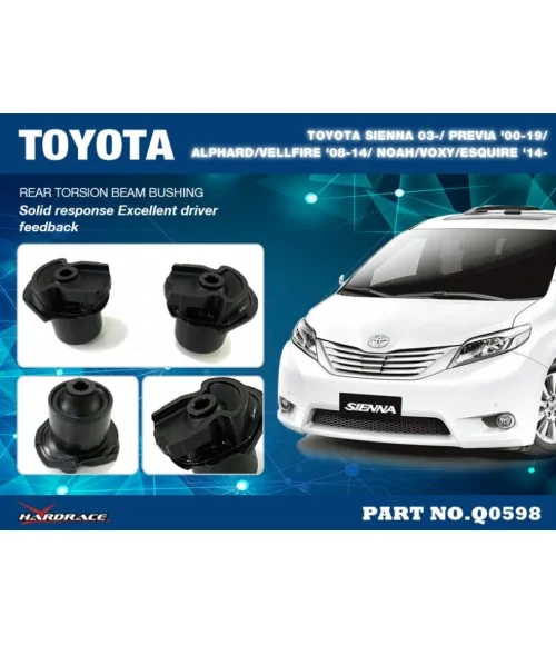 Hardrace Q0598 Rear Torsion Beam Bushing Toyota - 