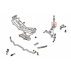 Boccola braccio inferiore anteriore Hardrace Q0599 - Big Scion, Subaru, Toyota - 