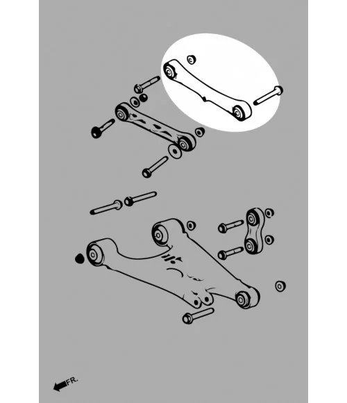 Hardrace Q0601 Rear Camber Kit Tesla Model s, Model x - 