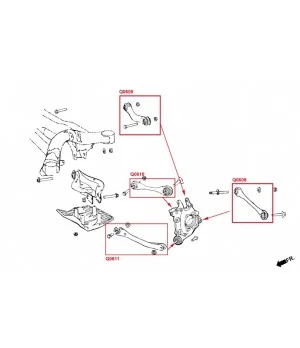 Hardrace Q0609 Rear Camber Kit Bmw 3 Series, Z4, Toyota Supra - 