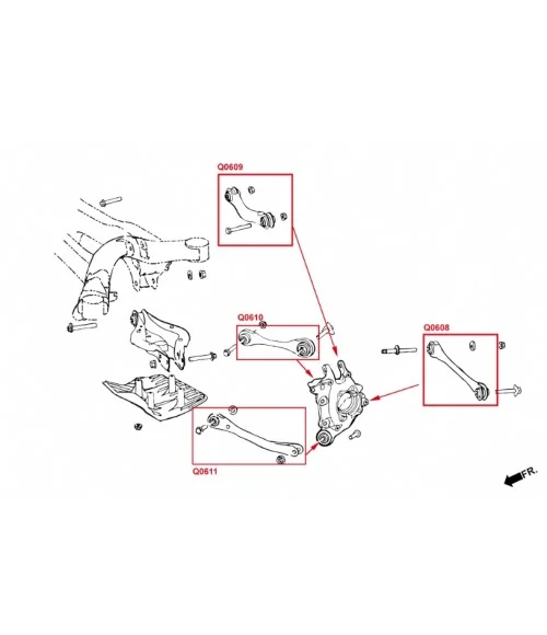 Hardrace Q0610 Rear Upper Front Arm Bmw 3 Series, Z4, Toyota Supra - 