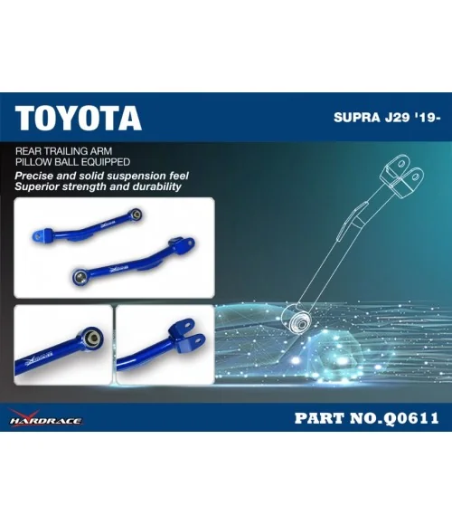 Braccio oscillante posteriore Hardrace Q0611 Bmw Serie 3, Z4, Toyota Supra - 