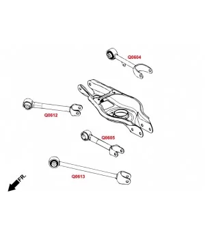 Hardrace Q0612 Rear Upper Front Arm Tesla Model 3 - 