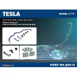 Barra stabilizzatrice posteriore Hardrace Q0615 Tesla Model 3 - 