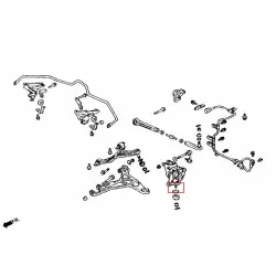 Giunto sferico posteriore inferiore Hardrace Q0618 Honda NSX - 