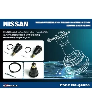 Hardrace Q0623 Front Lower Ball Joint Nissan Primera, Pulsar, Sentra - 