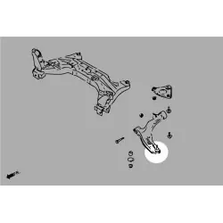 Hardrace Q0623 Front Lower Ball Joint Nissan Primera, Pulsar, Sentra - 