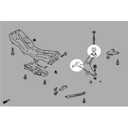 Hardrace Q0627 Front Lower Arm Bushing Scion, Subaru, Toyota - 