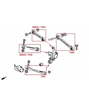 Hardrace Q0632 Rear Upper Front Arm Bmw - 