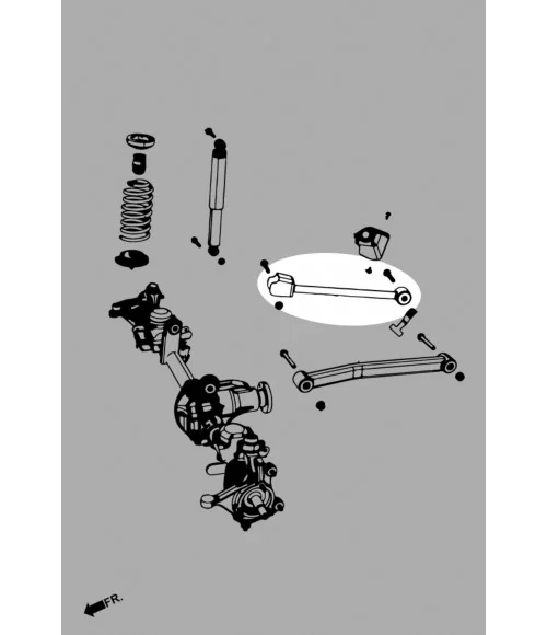 Hardrace Q0641 Braccio superiore anteriore Jeep Wrangler, Wrangler Unlimited - 