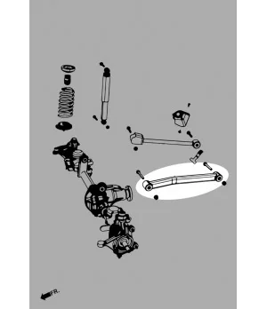 Hardrace Q0642 Braccio inferiore anteriore Jeep Wrangler, Wrangler Unlimited - 