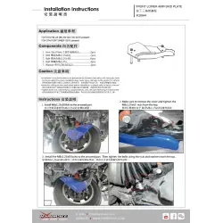 Piastra paramotore anteriore inferiore Hardrace Q0644 Toyota Fortuner, Hilux - 