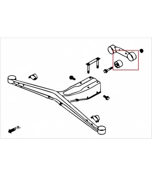 Hardrace Q0647 Rear Diff Support Member Bushing Subaru Impreza - 