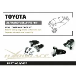Hardrace Q0657 Rear Lower Arm Drop Kit Toyota Alphard - 