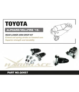 Kit di abbassamento del braccio inferiore posteriore Hardrace Q0657 Toyota Alphard - 