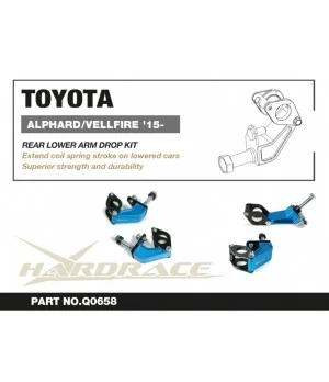 Hardrace Q0658 Rear Damper Drop Kit Toyota Alphard - 