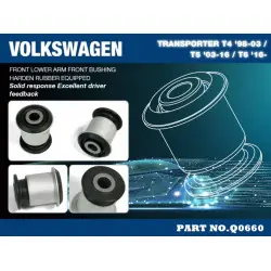 Hardrace Q0660 Boccola braccio inferiore anteriore-anteriore Volkswagen Transporter - 