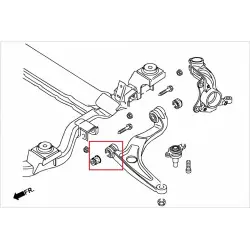 Hardrace Q0660 Boccola braccio inferiore anteriore-anteriore Volkswagen Transporter - 
