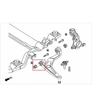 Hardrace Q0660 Boccola braccio inferiore anteriore-anteriore Volkswagen Transporter - 