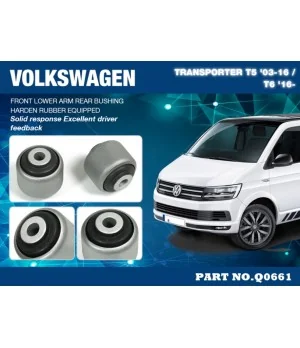 Hardrace Q0661 Front Lower Arm - Rear Bushing Volkswagen Transporter - 