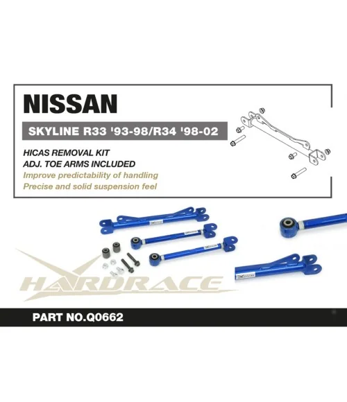 Hardrace Q0662 Hicas Removal Kit Nissan Skyline - 