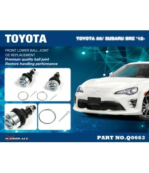 Hardrace Q0663 Front Lower Ball Joint Scion FR-S, Subaru BRZ, Toyota 86 - 