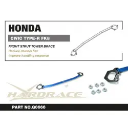 Hardrace Q0666 Front Strut Tower Brace Honda Civic - 