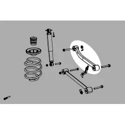 Hardrace Q0671 Braccio superiore posteriore Jeep Wrangler, Wrangler Unlimited - 