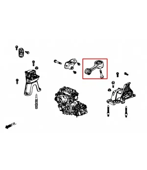 Hardrace Q0676 Harden Engine Mount - Rear Side - 