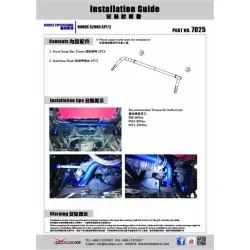 Hardrace 7025 Front Sway Bar Honda S2000 - 