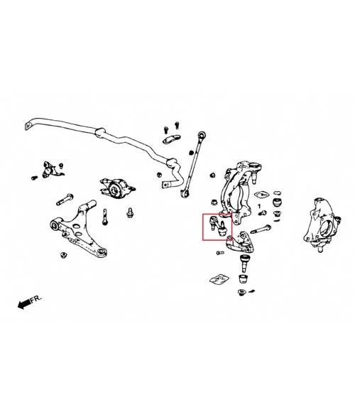 Hardrace Q0677 Front Lower Adjustable Stopper - 