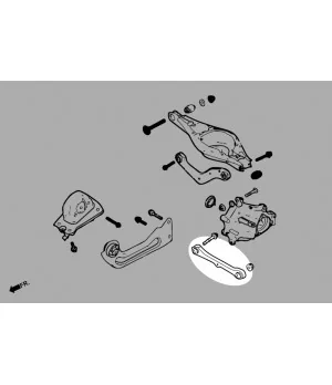 Hardrace Q0686 Rear Toe Kit LYNK & CO 01, Volvo XC40 - 