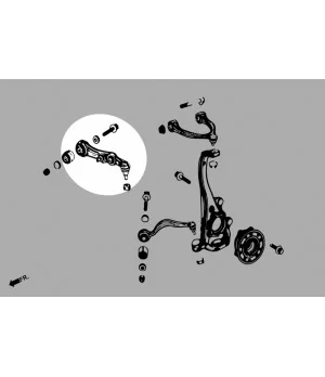 Hardrace Q0688 Front Lower - Rear Arm Mercedes-Benz C-class, E-class, Glc-class - 