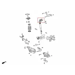 Kit di sollevamento ammortizzatore posteriore Hardrace Q0691 Toyota Alphard - 