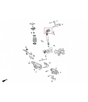 Hardrace Q0691 Rear Damper Lift Kit Toyota Alphard - 