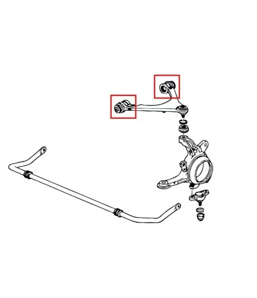 Hardrace 7417 Set Boccole braccio anteriore superiore Honda S2000 - 