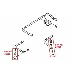 Barra stabilizzatrice posteriore Hardrace Q0698 Ford, Mazda, Volvo - 