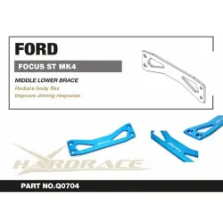 Hardrace Q0704 Supporto inferiore centrale Ford Focus - 